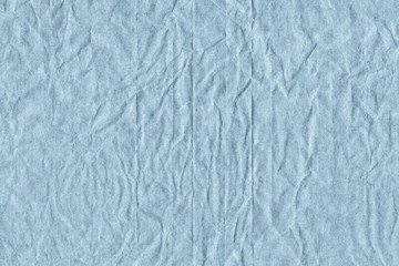 Blue Recycle Kraft Paper Crushed Crumpled Coarse Grunge Texture