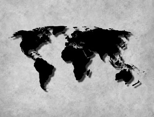 Abstract World Map background with texture