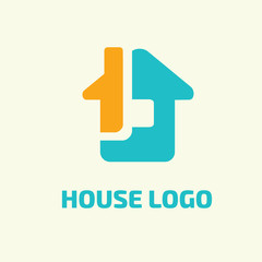 Logo design abstract house vector template