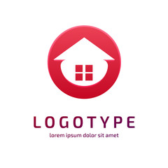 Logo design abstract house vector template