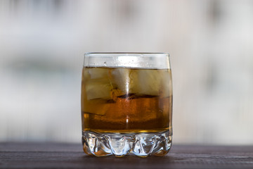 A glass of whiskey