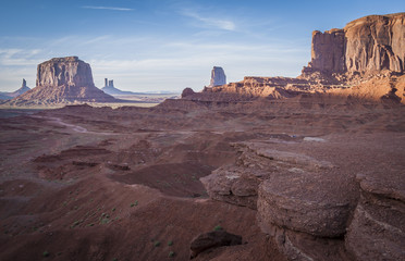 Monument Valley, desert canyon in USA