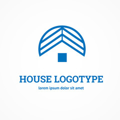 Logo design abstract house vector template