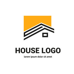 Logo design abstract house vector template