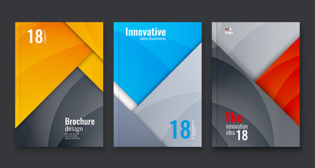 Abstract flyer design background. Brochure template.