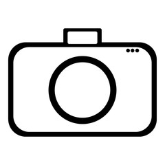 Icon symbol of the flat design of the camera