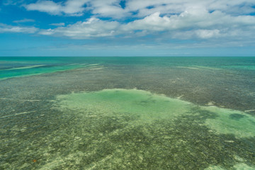 Fototapeta na wymiar USA, Florida, Fantastic ocean nature flat water landscape