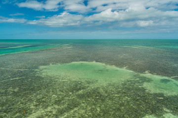 USA, Florida, Fantastic ocean nature flat water landscape