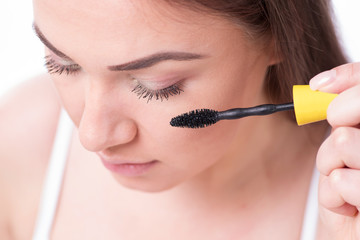 Augen Schminken, Wimpern, Mascara 