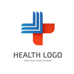 Logo design abstract medical vector template