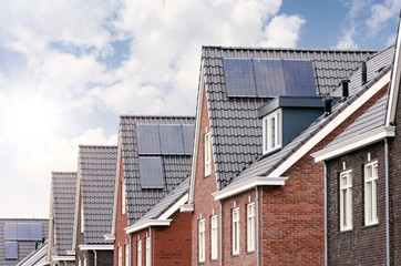 New houses with solar panels