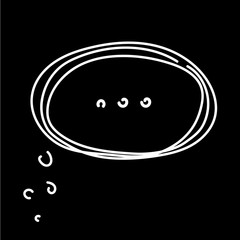 Chat icon. Dialog text