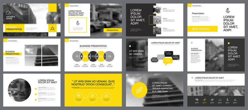 Twelve Accounting Slide Templates Set