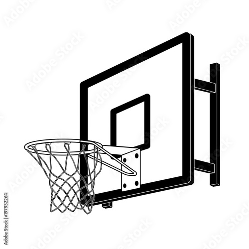 "Basketball ring vector illustration." Stock image and royalty-free