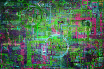 Abstract shape generative design art background. Pattern, rectangle, wallpaper, backdrop & stroke.