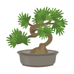 Home flower flat icon