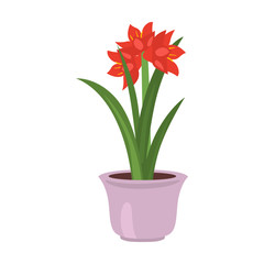 Home flower flat icon