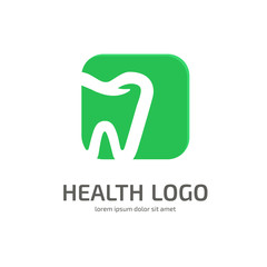 Logo design stomatology vector template.