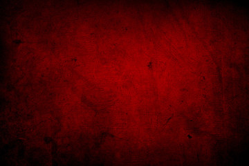 Red dark grunge concrete wall
