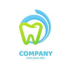 Logo design stomatology vector template.