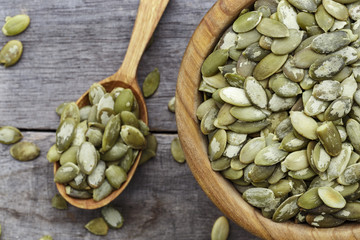 pumpkin seeds close-up