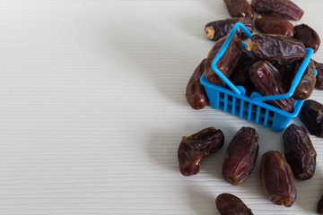Date fruit. Ramadan concept. date market.