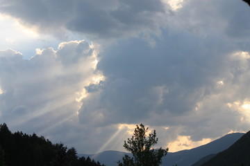 Fototapeta premium Raggi di sole