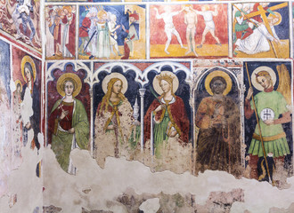 Anonymous frescoes of Santo Stefano Church, Soleto, Italy frescoes of Santo Stefano Church, Soleto,...