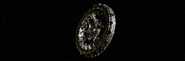 space station and the beautiful stars 