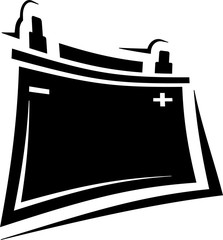 Car Battery Icon, Design