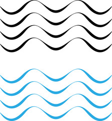Water Wave Icon, Water Wave Sign