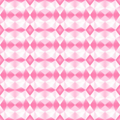 Seamless geometric pattern of gradient pink color. Useful as background, backdrop, texture, or image montage. Vector illustration, EPS10.