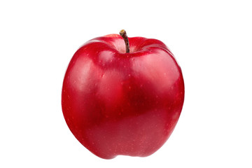 red apple on a white background