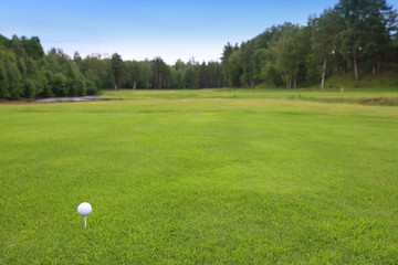 Golf course landscape