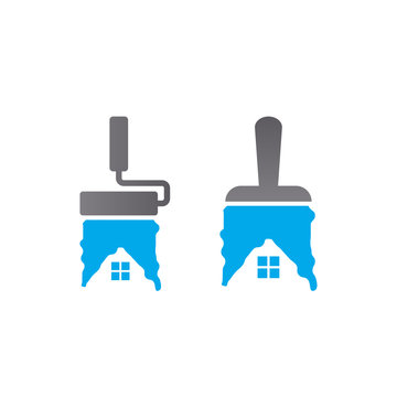 Home maintenance logo design template