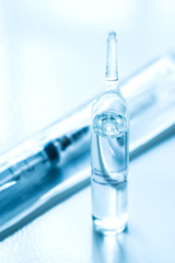 Medical vials for injection with a syringe