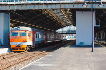 Fototapeta na wymiar interior of the old railway station