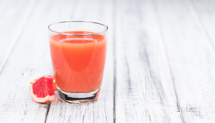 Grapefruit Juice (freshly squeezed, selective focus)