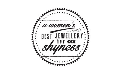 Fototapeta premium a women's best jewelery her shyness