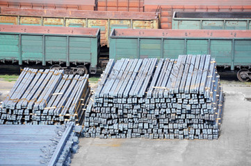 Freight train and metal