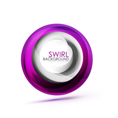 Abstract swirl banner, circle vector abstract background with copy space