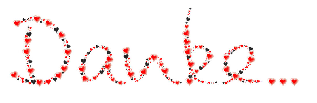 Schreibschrift - Danke...