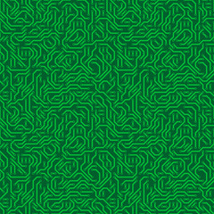 Computer circuit board. Seamless pattern