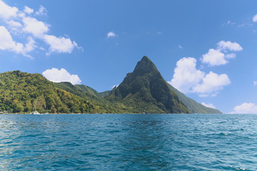 Soufriere bay - Petit Piton area - Caribbean island - Saint Lucia