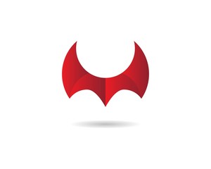 bat vector icon template