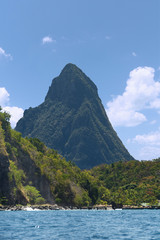 Soufriere bay - Petit Piton area - Caribbean island - Saint Lucia