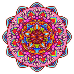 Beautiful rounded Mandala art