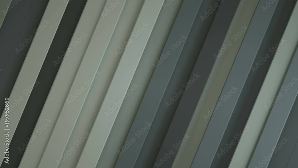 Aufkleber gray diagonal stripes. abstract geometric background. seamless loop 3d render animation 4k uhd 3840x