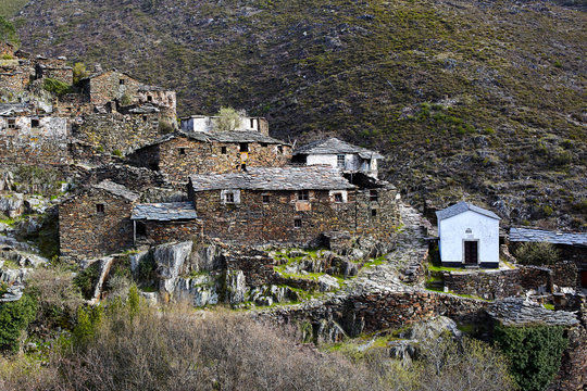Old medieval village Drave in Portugal, Arouca, Aveiro