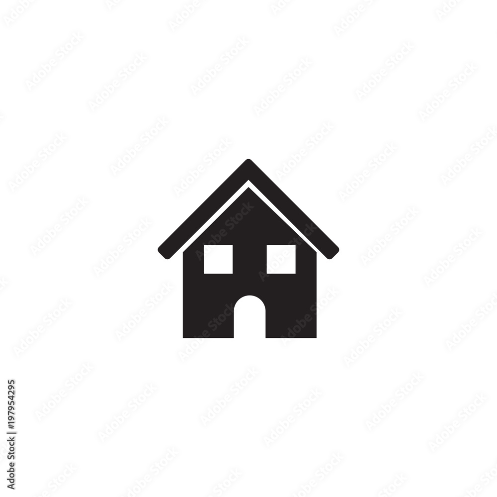 Wall mural house icon. sign design